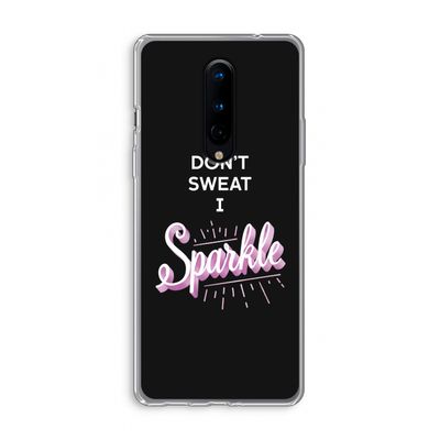 Sparkle quote: OnePlus 8 Transparant Hoesje