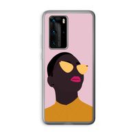 Yellow glasses: Huawei P40 Pro Transparant Hoesje