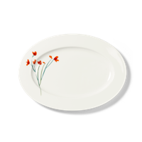 DIBBERN - Impression Red Flower Classic - Schaal ovaal 34cm