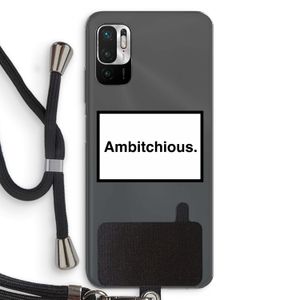 Ambitchious: Xiaomi Redmi Note 10 5G Transparant Hoesje met koord