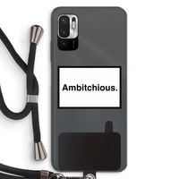 Ambitchious: Xiaomi Redmi Note 10 5G Transparant Hoesje met koord