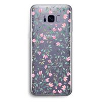 Sierlijke bloemen: Samsung Galaxy S8 Plus Transparant Hoesje