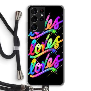 Loves: Samsung Galaxy S21 Ultra Transparant Hoesje met koord