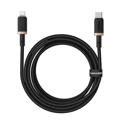 Baseus Dura Type C snellaadkabel voor iP 20 W 2 m Zwart, Goud