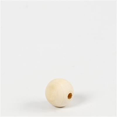 Creativ Company Houten kraal, d 15 mm, gatgrootte 3 mm, 20 stuk/ 1 doos