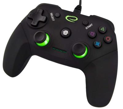 Esperanza EGG110K game controller Gamepad PC,Playstation 3 Analoog/digitaal USB 2.0 Zwart