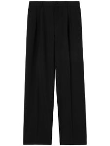 Burberry pantalon ample à design plissé - Noir