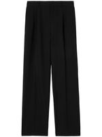 Burberry pantalon ample à design plissé - Noir