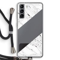Biggest stripe: Samsung Galaxy S21 Transparant Hoesje met koord