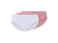 esmara 3 dames slips (Roze/wit, L (44/46))