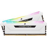 Corsair 32 GB DDR4-3600 Kit werkgeheugen CMH32GX4M2D3600C18W, Vengeance RGB PRO SL, XMP 2.0