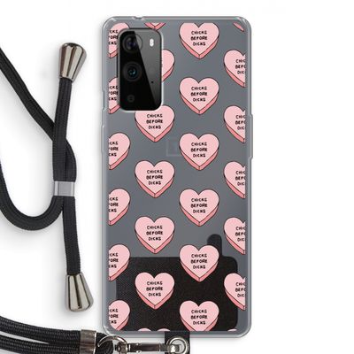 Chicks before dicks: OnePlus 9 Pro Transparant Hoesje met koord