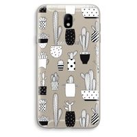 Cactusmotief: Samsung Galaxy J7 (2017) Transparant Hoesje Cactusmotief: Samsung Galaxy J7 (2017) Transparant Hoesje
