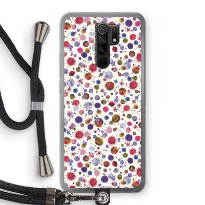 Planets Space: Xiaomi Redmi 9 Transparant Hoesje met koord