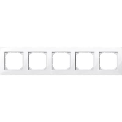 Merten 515519 Afdekking Frame M-Plan Polar-wit (glanzend) 1 stuk(s)