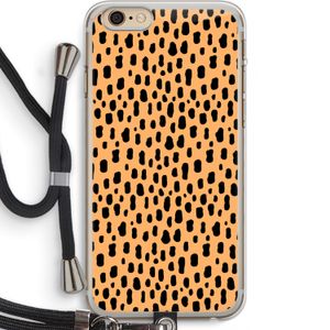 Panter: iPhone 6 PLUS / 6S PLUS Transparant Hoesje met koord