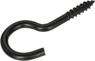 Schroefhaken 30mm zwart 5st - Deltafix
