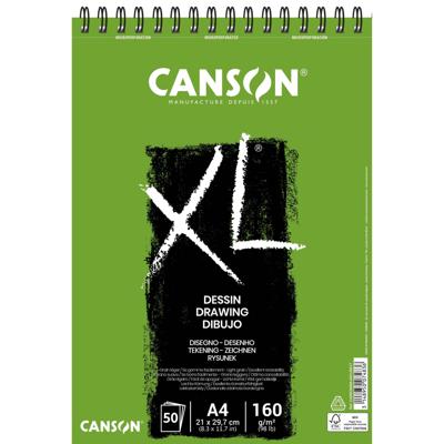 Tekenpapier canson xl drawing 50vel 160gr a4 wit | 5 stuks