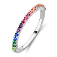 TI SENTO-Milano 12268MC Ring Regenboog zilver-meerkleurig 2 mm - thumbnail