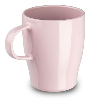 Plasticforte Bekers - 1x stuks - kunststof - roze - 300 ml - onbreekbare mokken - camping - kind