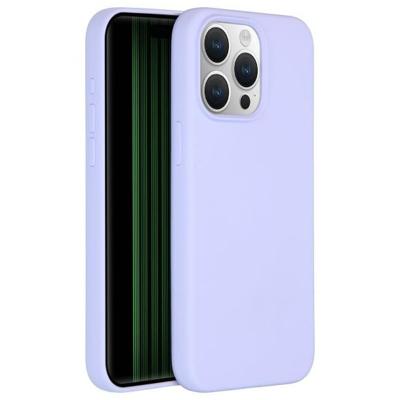 Accezz Liquid Silicone Backcover met MagSafe iPhone 15 Pro Max Telefoonhoesje Paars