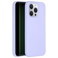 Accezz Liquid Silicone Backcover met MagSafe iPhone 15 Pro Max Telefoonhoesje Paars
