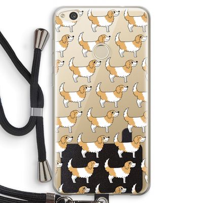 Doggy: Huawei Ascend P8 Lite (2017) Transparant Hoesje met koord