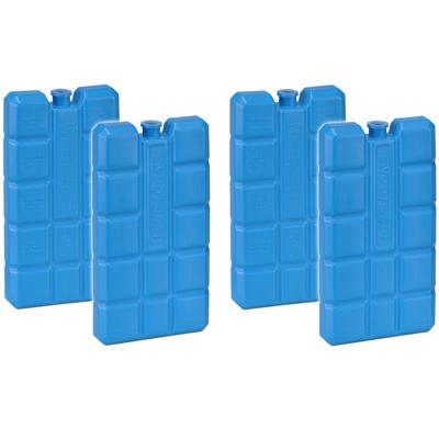 HI Koelblokken - Set van 6x stuks koelelementen - blauw - 8 x 15 x 2 cm - 200 gram