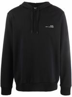 A.P.C. hoodie à logo imprimé - Noir