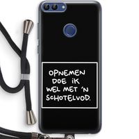 Schotelvod: Huawei P Smart (2018) Transparant Hoesje met koord