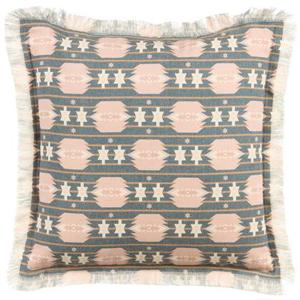 Beliani - DIANTHUS - Sierkussen - Grijs|Beige - 60 x 60 cm - Polyester