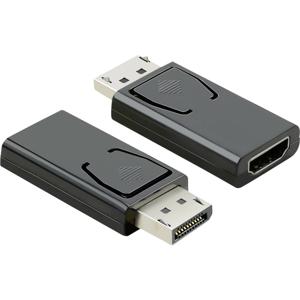 Value 12.99.3158 Adapter [1x DisplayPort stekker - 1x HDMI-bus] Zwart