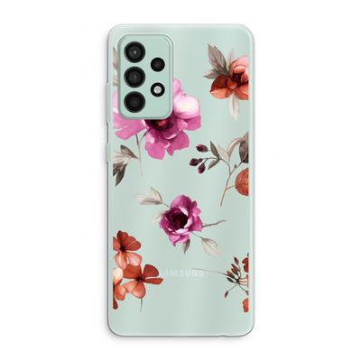 Geschilderde bloemen: Samsung Galaxy A52s 5G Transparant Hoesje