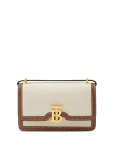 Burberry mini sac à bandoulière à design bicolore - Tons neutres