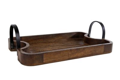 Dienblad Rob antiek bruin mango