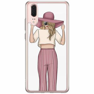 Huawei P20 siliconen hoesje - Summer girl