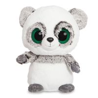 Grijze panda knuffel 20 cm met grote ogen - thumbnail
