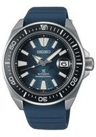 Horlogeband Seiko 4R35- 03W0 / 4R36-06Z0 / SRPF77K1 / SRPF79K1 Silicoon Blauw 22mm