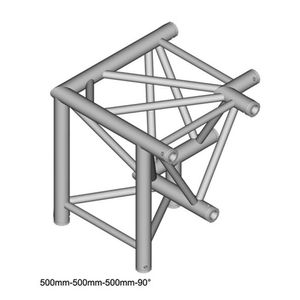 Duratruss DT 43 C34-DLDL Trusshoek 90 Apex Down + links omlaag