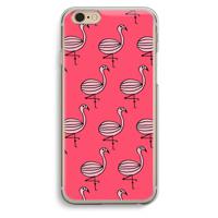 Flamingo: iPhone 6 / 6S Transparant Hoesje - thumbnail