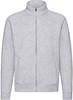 Fruit Of The Loom F457 Premium Sweat Jacket - Heather Grey - XXL - thumbnail