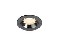 SLV InbouwspotNuminos XS zwart/chroom 2700K - 40gr - 1009276