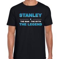 Stanley Voornaam cadeau - The man, The myth the legend - zwart - voor heren - verjaardag