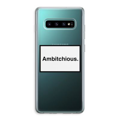 Ambitchious: Samsung Galaxy S10 Plus Transparant Hoesje
