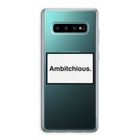 Ambitchious: Samsung Galaxy S10 Plus Transparant Hoesje