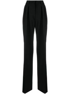 Sportmax pantalon plissé à taille haute - Noir