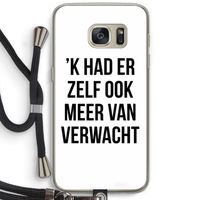 Meer verwacht: Samsung Galaxy S7 Transparant Hoesje met koord