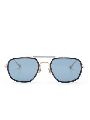 Matsuda lunettes de soleil teintées à monture pilote - Or