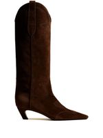 KHAITE bottes Dalla en cuir - Marron