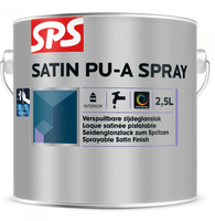 sps satin pu a-spray kleur 2.5 ltr